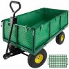 tectake 401418 prepravný vozík záhradný s košíkom 550 kg - zelená