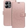 Puzdro Mezzo Book Xiaomi Redmi Note 13 4G, vzor mandala - ružovo-zlaté