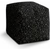 Sablio Taburet Cube Vianoce na čiernej: 40x40x40 cm