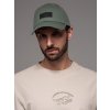 Ombre Men's baseball cap with visor and rectangular patch - khaki krémová One size Ombre 5902228979012