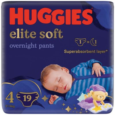 HUGGIES Elite Soft Pants OVN 4 19 ks