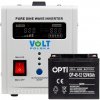 Súprava núdzového napájania 45Ah Volt Polska SINUSPRO-800E 12V 500/800W