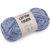 Bavlnená pletacia priadza Cotton Fusion 100 g - 1 ks 6 (3645) modrá svetlá