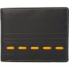 dariya bags Pánska kožená peňaženka čierno žltá