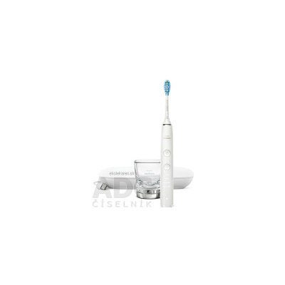 Philips Sonicare DiamondClean 9000 White elektrická sonická zubná kefka (HX9911/27) s nabíjacím puzdrom a pohárom, biela, 1x1 set