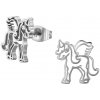 iŠPERKY Oceľové náušnice jednorožec ID|313679