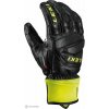 LEKI Worldcup Race Downhill S rukavice, black-ice lemon 10.5