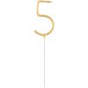 Godan Prskavka v tvare čísla "5" zlatá
