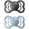Bibs Supreme cumlíky kaučuk 2ks iron baby blue 49470