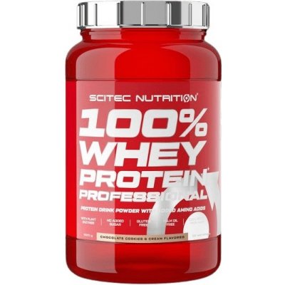 Scitec Nutrition Scitec 100% Whey Protein Professional 920 g – jahoda/biela čokoláda