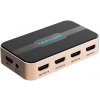 Vention 1 In 4 Out HDMI Splitter 4 K@30 Hz Gold Aluminum Alloy Type ACCG0-EU