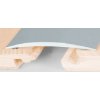 Prechodový profil 60 mm, oblý (skrutkovací) | nivelácia 0 - 5 mm Stříbro F4