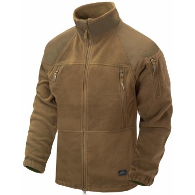 Helikon-Tex STRATUS® HEAVY FLEECE bunda - COYOTE (Pánska outdoorová fleecová mikina pieskovej farby od Helikonu)