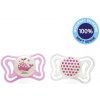 Chicco Physio Light silikon nočný dievča 2 ks V001525