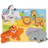 Bigjigs široké vkládací puzzle Safari