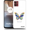 Picasee silikónový prehľadný obal pre Motorola Moto G32 - Diamanty White