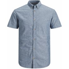 Jack&Jones Pánska košeľa JJESUMMER Slim Fit 12196821 Faded Denim