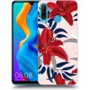Picasee silikónový prehľadný obal pre Huawei P30 Lite - Red Lily
