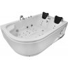 M-SPA - Pravá kúpeľňová vaňa SPA TURBO PLUS hydromasážou 180 x 120 x 54 cm