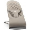 BABYBJÖRN Lehátko Bliss Woven, Sand grey, tmavá šedá konštrukcia