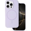 TopQ Zadný kryt Magsafe Slim Silicone pre iPhone 15 Pro Max fialový