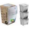 Prosperplast Kôš na triedený odpad SORTIBOX II 3x25l popolavo šedý