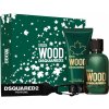 Dsquared2 Green Wood Men EDT 100 ml + sprchový gél 100 ml + pouzdro na karty darčeková sada