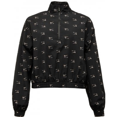Nike NSW AIR AOP MOD CROP WVN QZ čierna biela