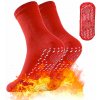 Wellife Samozahrievacie masážne ponožky TOURMALINE 1 pár červené