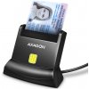 AXAGON CRE-SM4N, USB-A čítačka kontaktných kariet Smart Card (eObčanka), stojanková, kábel 1.3 m CRE-SM4N