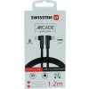 Swissten 71529900 ARCADE USB-C / LIGHTNING, 1,2m, černý