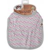 Kikko bambusový podbradník XKKO BMB Scandinavian Baby pink chevron