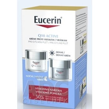 Eucerin Q10 Active denný krém 50 ml + nočný krém 50 ml darčeková sada