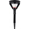 Flexibilný čierny univerzálny lievik so sitkom na kvapalné palivo vodu 16 cm AMiO-04038