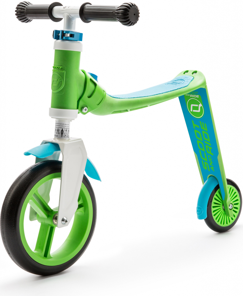 Scoot & Ride Highwaybaby 2v1 zeleno-modré