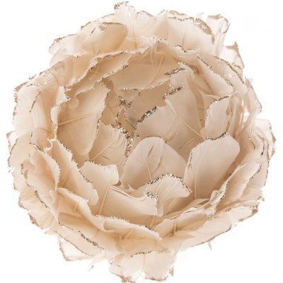 Závesný kvet z peria ružová, 8 cm
