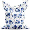 Sablio Sedací vak Modré kvietie - 150x100 cm