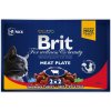 Brit Premium Cat Delicate Fillets in Gravy Turkey and Chicken, Beef and Peas 4 x 100 g