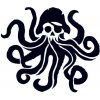 Pirátska chobotnica - nalepovacie tetovanie