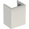 Geberit Smyle Square skrinka 49.2x40.6x61.6 cm závesná kúpeľňová skrinka pod umývadlo sivá 500.363.JL.1
