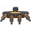 STREND PRO Garden Rozbočovač Strend Pro Garden, spojka, záhradný, 4-way, s ventilmi