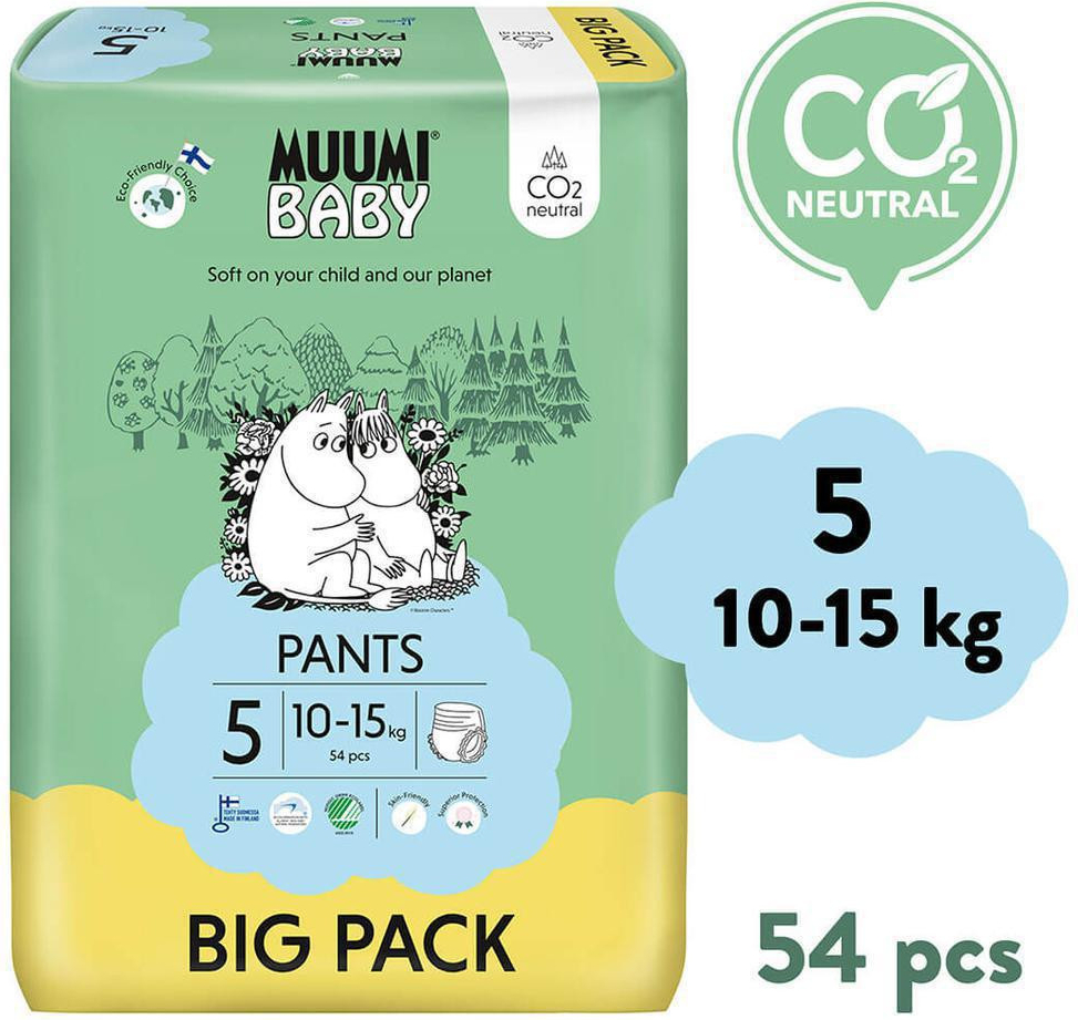 Muumi Baby Walkers Big Pack vel. 5 10-15 kg biela 5 54 ks