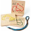 Bigjigs Toys Provlékání podle čísel Stavební stroje