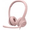 Logitech USB Headset H390 ružový 981-001281