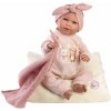 Llorens 74020 NEW BORN realistická miminko se zvuky a měkkým látkovým tělem 42 cm