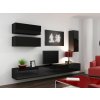 Obývacia stena Vigo 13 (čierna/čierny lesk)