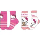 Hello Kitty Dievčenské ponožky ružové / biele