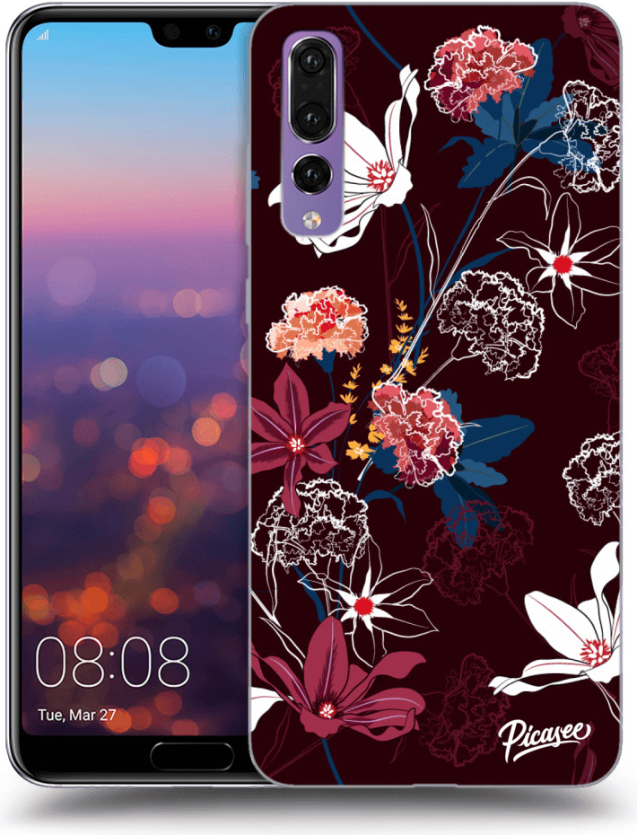 Púzdro Picasee silikónové Huawei P20 Pro - Dark Meadow čierne