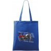Cestovná enduro červená - Taška bavlnená - 42 x 38 cm ( Kráľovská modrá )