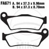 Brzdové platničky EBC FA671V